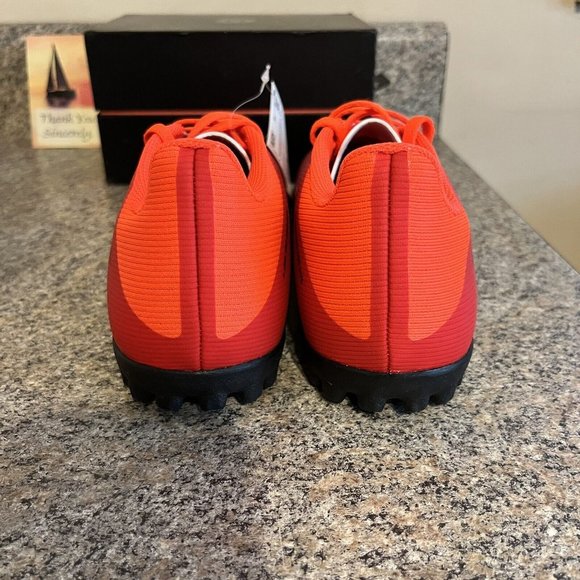 Adidas X Speedflow.4 Turf Soccer Shoes Black Solar Red FY3336 Men Sz 8 / Women 9 - Picture 7 of 11